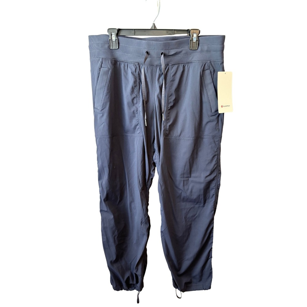 Lululemon Dance Studio Mid-Rise Pant Short 14 Blue Charcoal LW5GIDS Jogger NWT